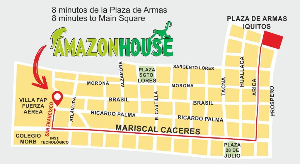 Amazon House Hostel Iquitos Exterior photo